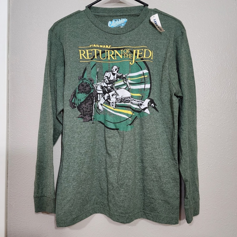 Old Navy Shirt Boys‎ Size XL Star Wars Long Sleeve Return of the Jedi Green